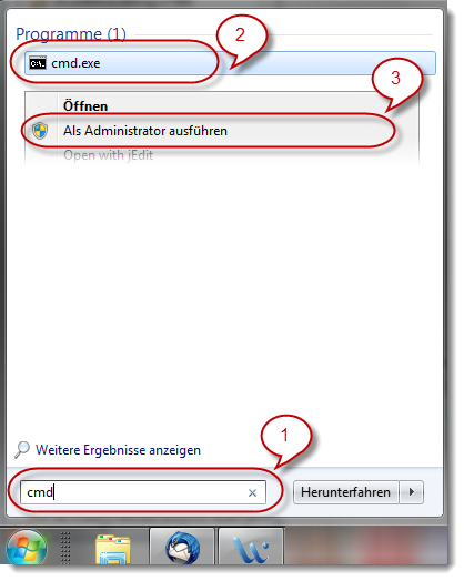 CMD-Prompt mit Adminrechten