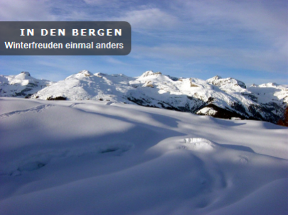 Slider mit Info-Box oben links