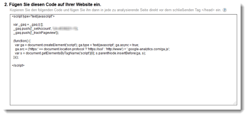 Google Analytics Javascript